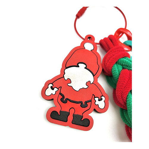 양말목 퍼즐 열쇠고리-크리스마스 산타